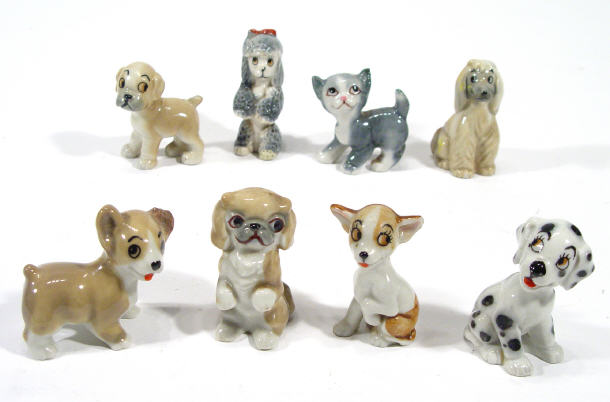 Appraisal: Eight hand painted Wade TV Pet figures - Bengo Chee