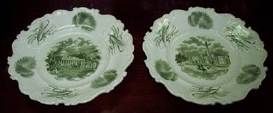 Appraisal: A pair of th Century Staffordshire transfer printed plates with