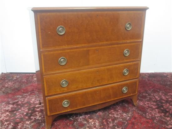 Appraisal: BUTLER'S SECRETARY A th C George III style secretary chest