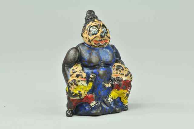 Appraisal: MAMA KATZENJAMMER MECHANICAL BANK Cast iron circa - manufactured by