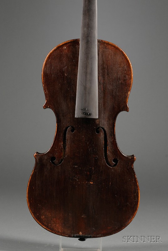 Appraisal: Mittenwald Violin c labeled SEBASTIAN KLOZ length of back in