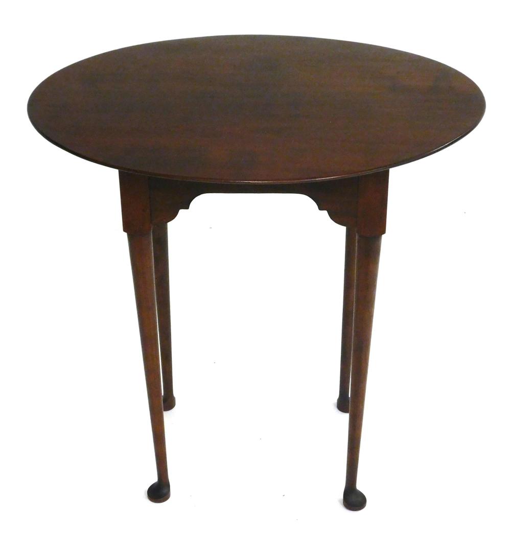 Appraisal: Eldred Wheeler small oval top table cherry th C bench-made