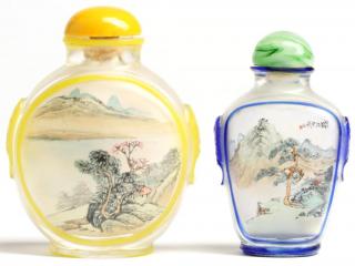 Appraisal: Two Chinese Inside The larger painted on one side with