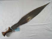 Appraisal: Tribal Art A Boa dagger with horn handle Congo c