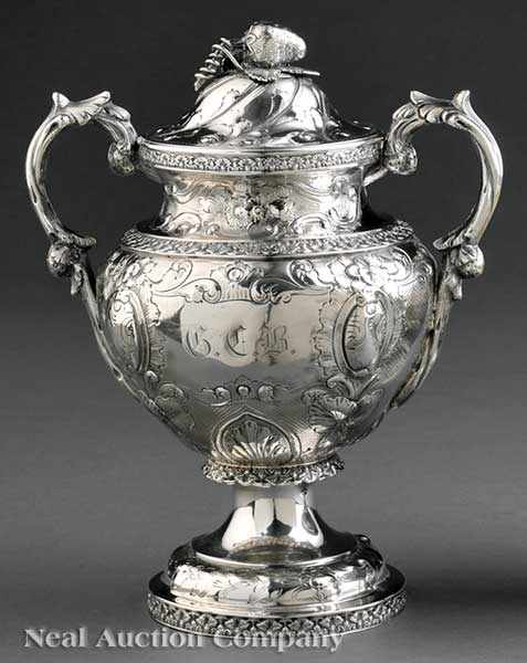 Appraisal: A Mississippi Coin Silver Repouss Covered Sugar Bowl George Macpherson