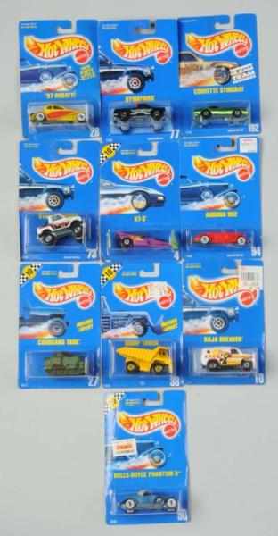 Appraisal: Lot of Mattel Hot Wheels Blue Card Vehicles Description Includes