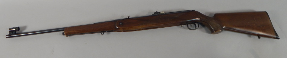 Appraisal: An Original air rifle with stained beech stock cm long