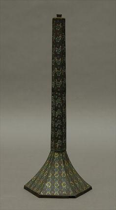 Appraisal: Chinese Cloisonn Enamel Lamp Base in x in