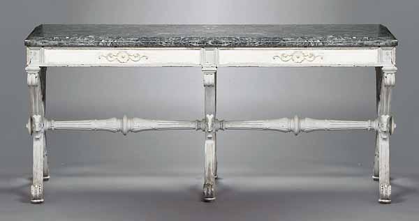 Appraisal: A Neo-Classical Salon Table found en suite with the preceeding