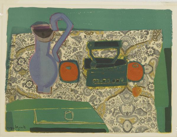 Appraisal: ROGER BEZOMBES French - Untitled lithograph in colors Provenance Private