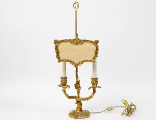 Appraisal: LOUIS XV STYLE GILT BRONZE TABLE LAMP Early th Century