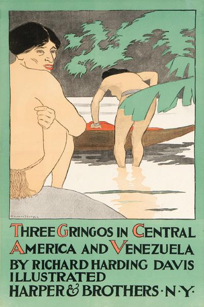 Appraisal: PENFIELD Edward THREE GRINGOS lithograph in colours Condition B backed