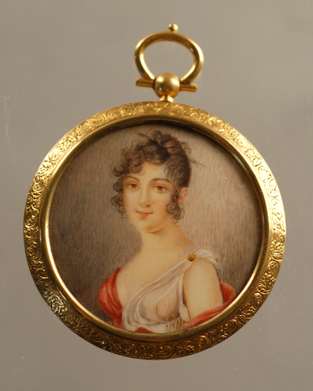 Appraisal: Unknown E th C Portrait Miniature of a Lady a