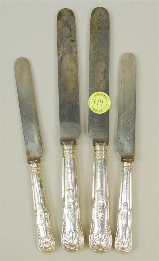 Appraisal: TWENTY FOUR ENGLISH KNIVES including dinner knives and luncheon knives