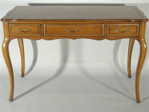 Appraisal: FRENCH PROVENCIAL DESK h w d in