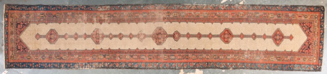 Appraisal: Antique Hamadan runner Persia circa approx x