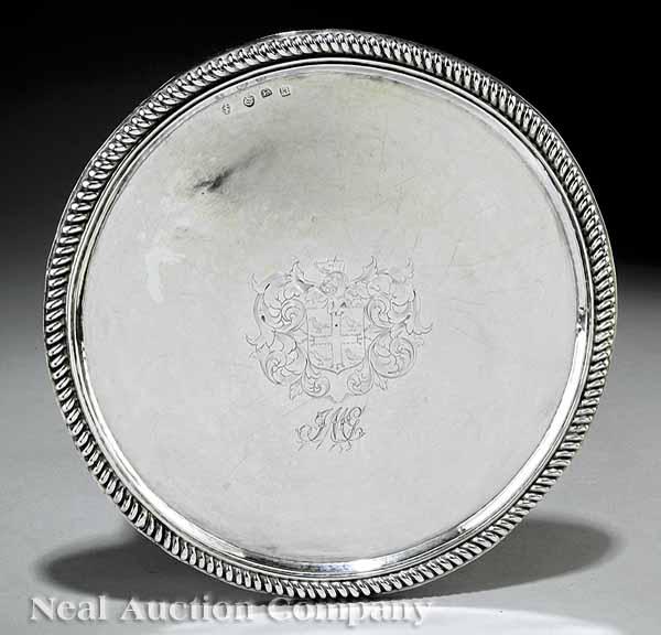 Appraisal: A Charles II Sterling Silver Tray or Salver probably John