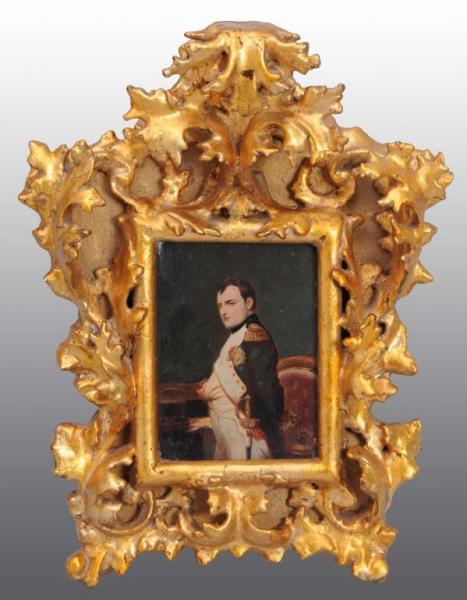 Appraisal: Oil Painting on Board of Napoleon Description Unsigned Fine detail