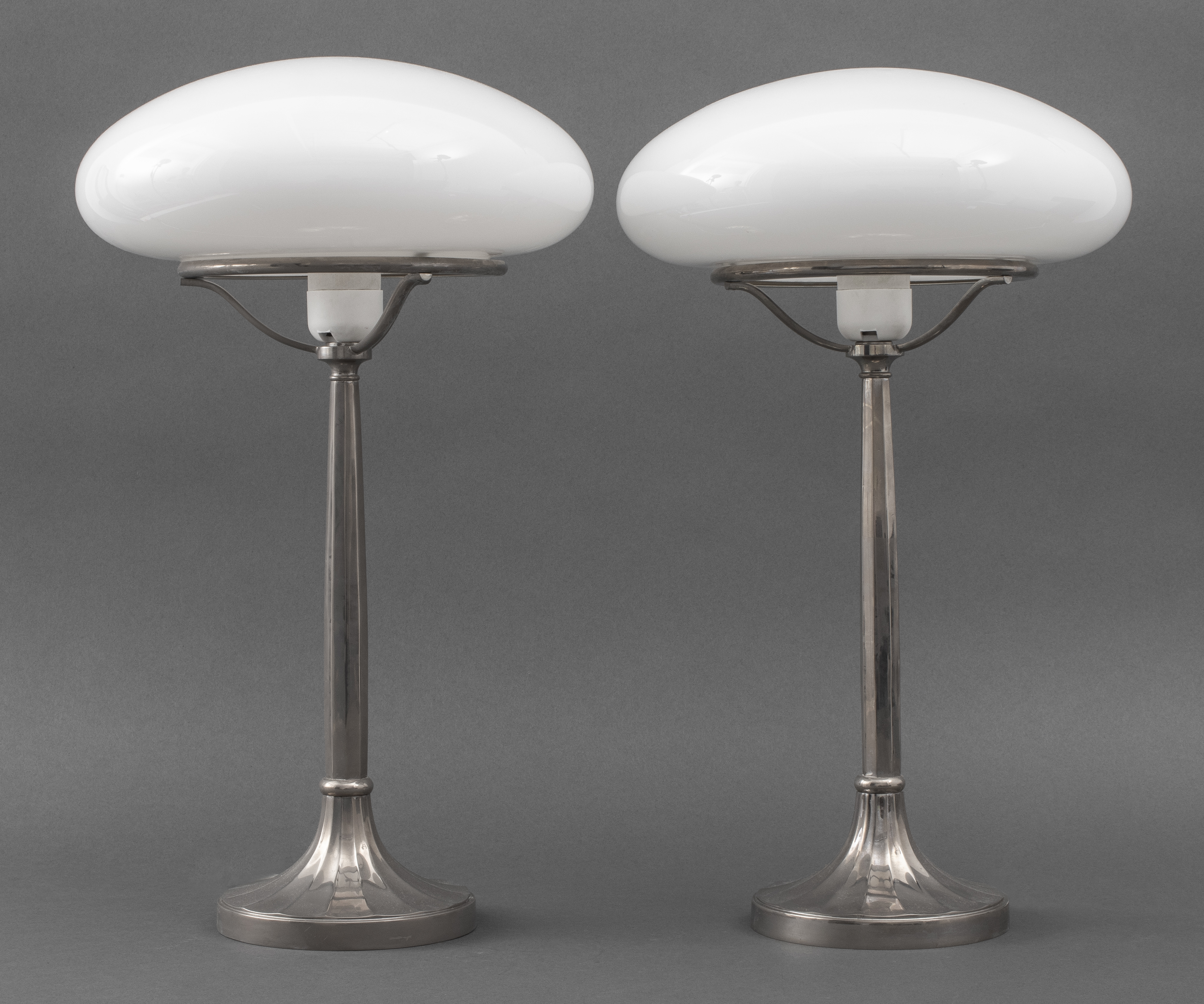 Appraisal: VIENNA SECESSION WOKA TABLE LAMPS PAIR Pair of Viennese Secession