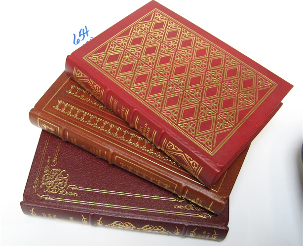 Appraisal: A GROUP OF FRANKLIN MINT LEATHER BOUND BOOKS gilt stamped