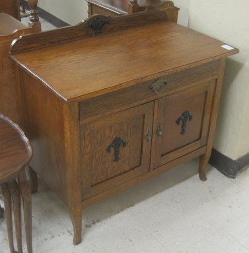 Appraisal: ELM WOOD SIDE CABINET Swedish early th century the front