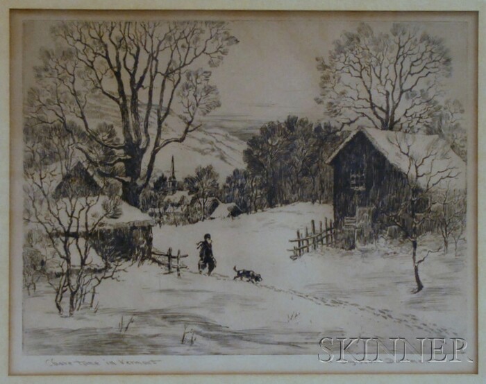 Appraisal: H Boylston Dummer American - Choretime in Vermont Signed or