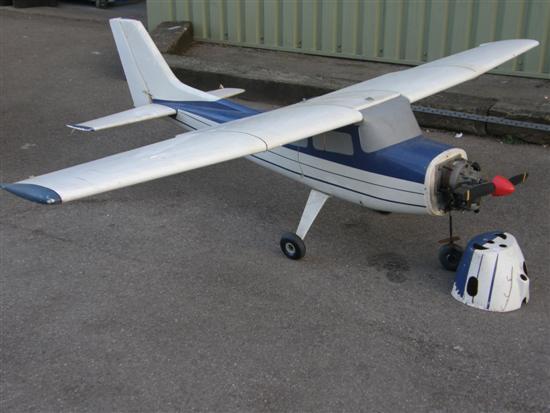 Appraisal: Scale model of a Cessna aircraft with motor long PROVENANCE