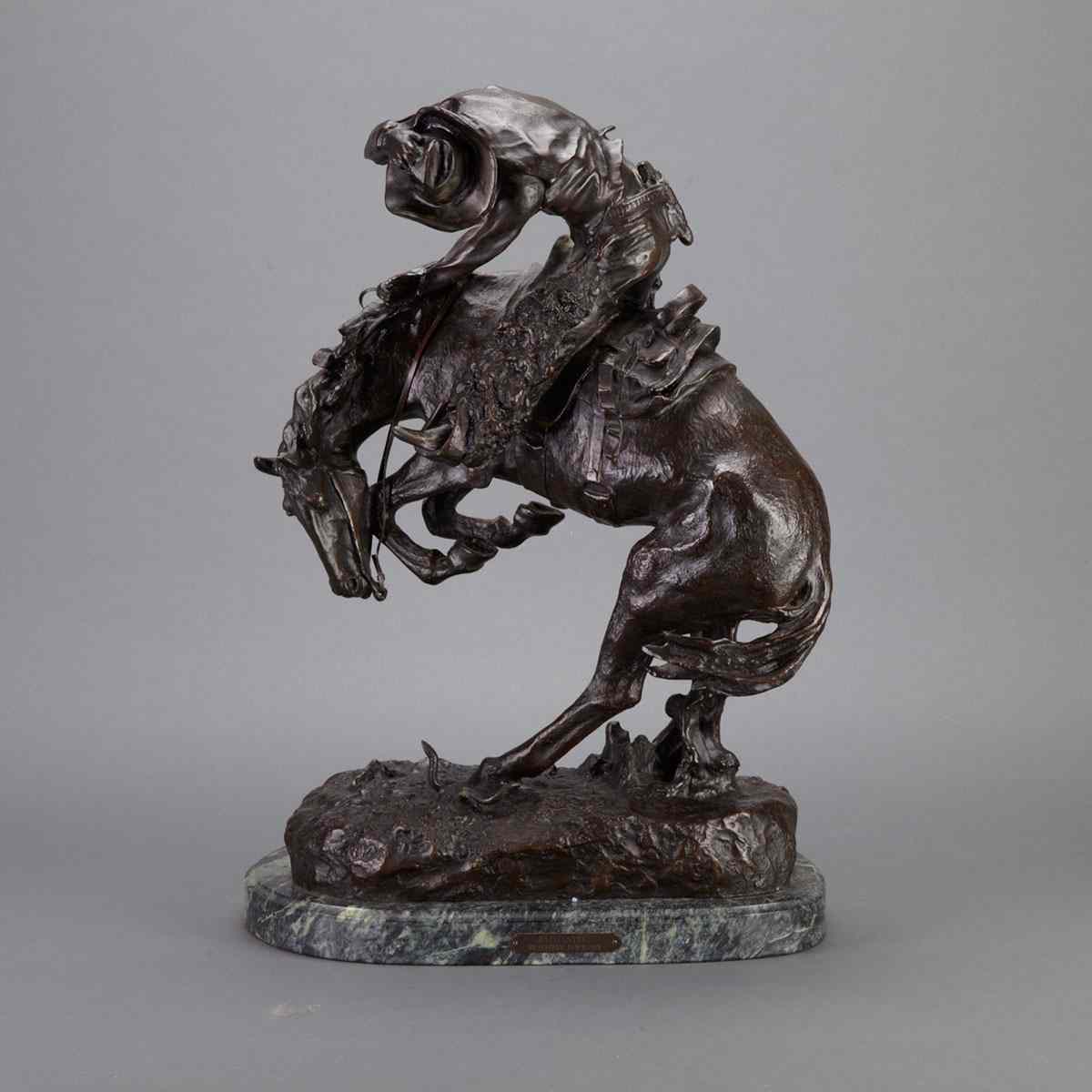 Appraisal: After Frederic Sackrider Remington American - RATTLESNAKE bronze recast of