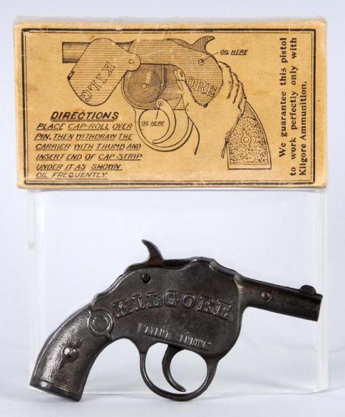 Appraisal: Cast Iron Kilgore Cap Gun Description Dark finish Includes box