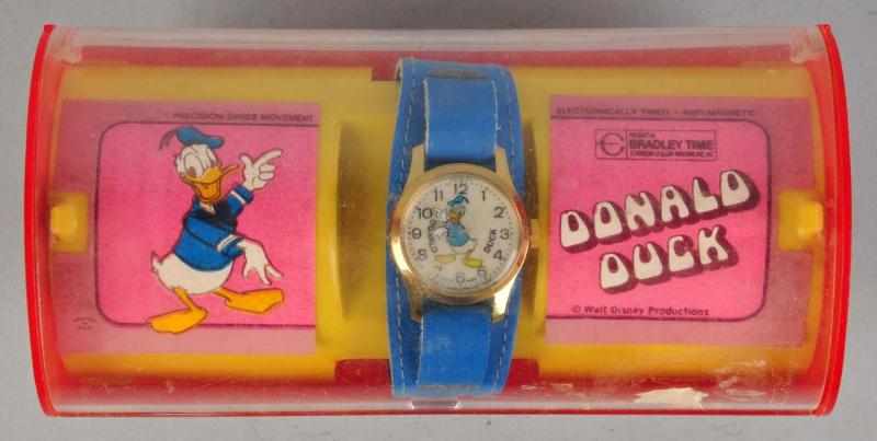 Appraisal: Walt Disney Bradley Donald Duck Wrist Watch Watch has very