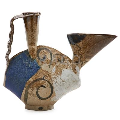 Appraisal: JOHN GILL Ceramic ewer Condition Report