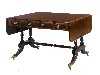 Appraisal: A GEORGE IV MAHOGANY SOFA TABLE the top crossbanded in