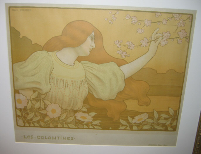 Appraisal: PAUL BERTHON FRENCH - LES EGLANTINES circa lithographic poster printed