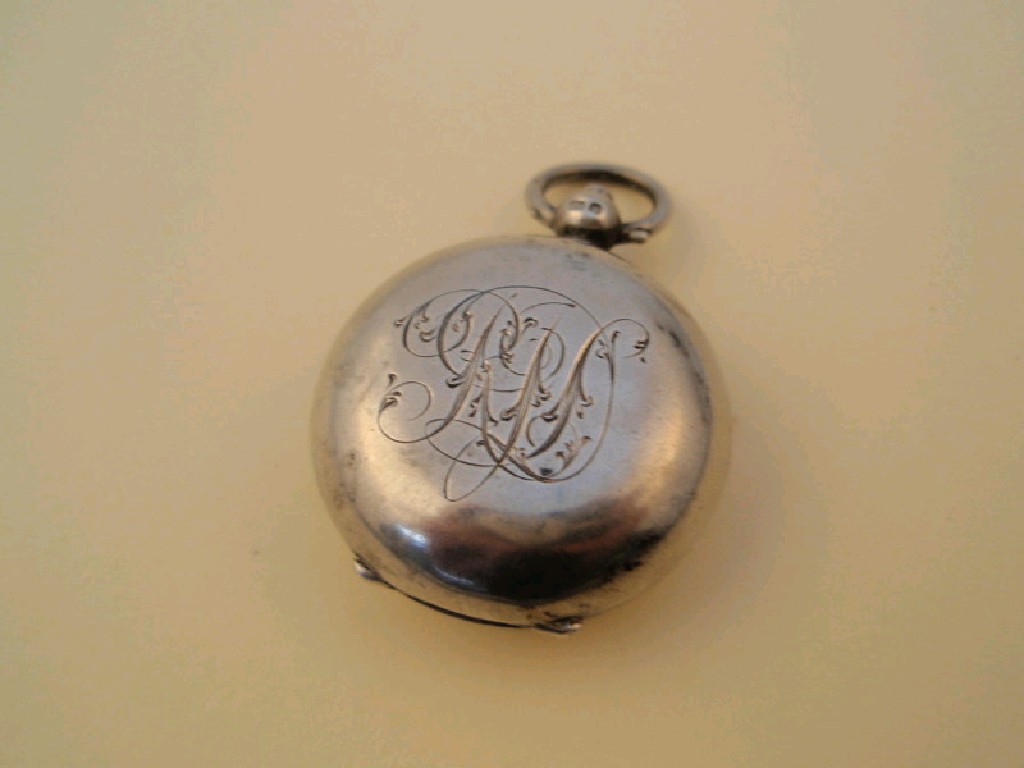 Appraisal: A George V silver sovereign case Birmingham engraved monogram