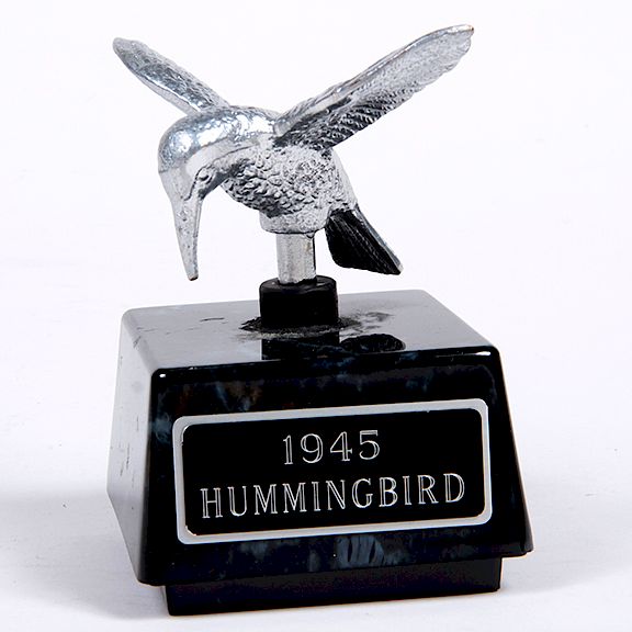 Appraisal: Hummingbird Hood Ornament Mascot - A hummingbird mascot hood ornament