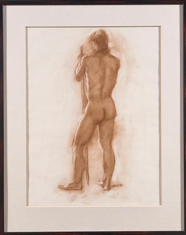 Appraisal: Gregory Hull born Artist Gregory Hull born Title Standing Nude