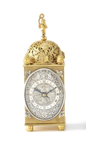 Appraisal: A late th century Renaissance revival boudoir timepiece and case