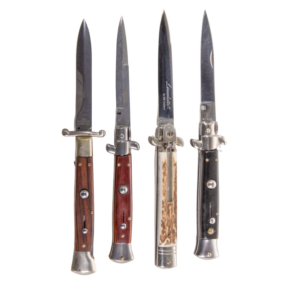 Appraisal: ITALIAN CLASSIC STILETTO SWITCHBLADE KNIFE ASSORTMENT items all having fully