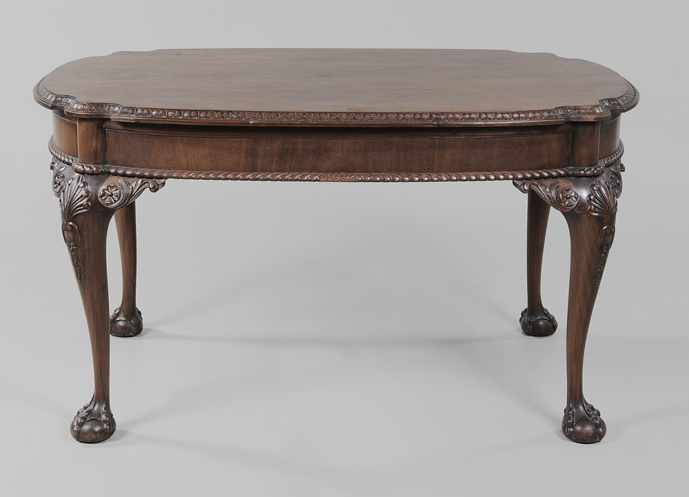 Appraisal: Chippendale Style Mahogany Center Table probably British early th century