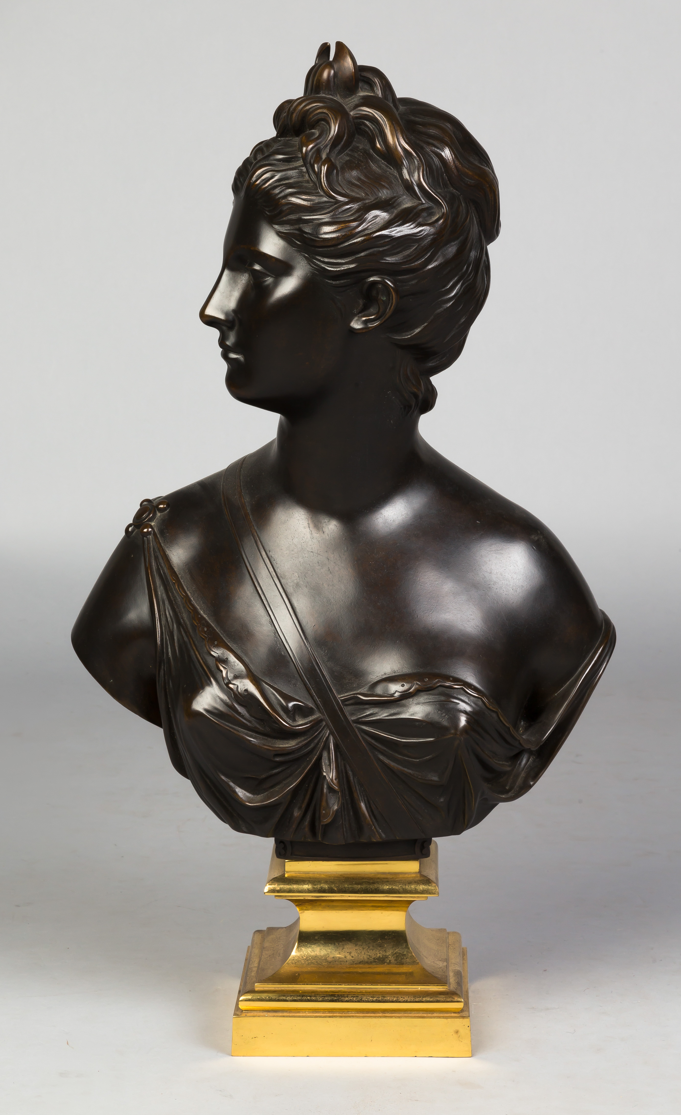 Appraisal: Bronze Bust of Diana Late th century