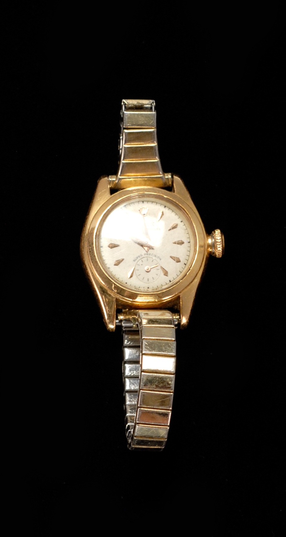 Appraisal: ROLEX LADY'S GOLD OYSTER PERPETUAL BUBBLEBACK WRIST WATCH Switzerland Mid-