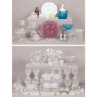 Appraisal: A Miscellaneous Collection of Pressed and Molded Glass Decorative and