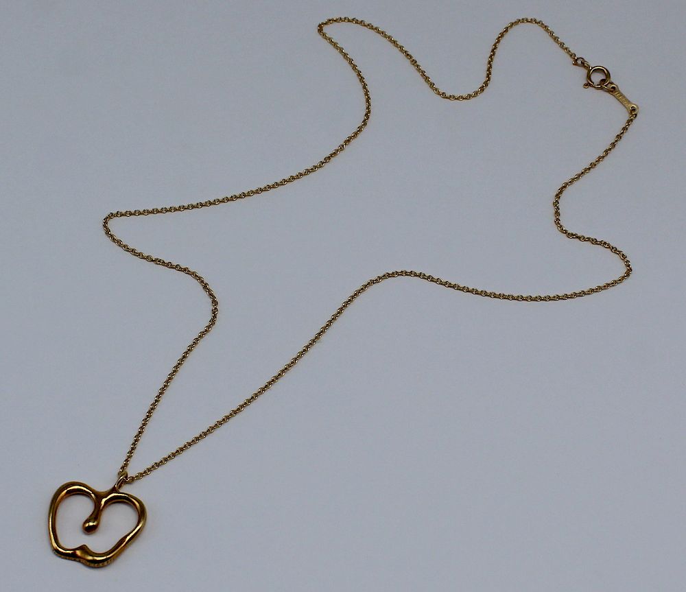 Appraisal: JEWELRY Elsa Peretti for Tiffany kt Gold Pendant and Chain