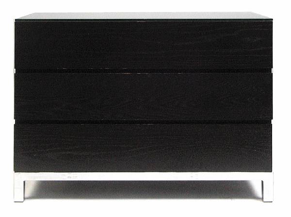 Appraisal: A pair of chrome and ebonized oak chests of drawers