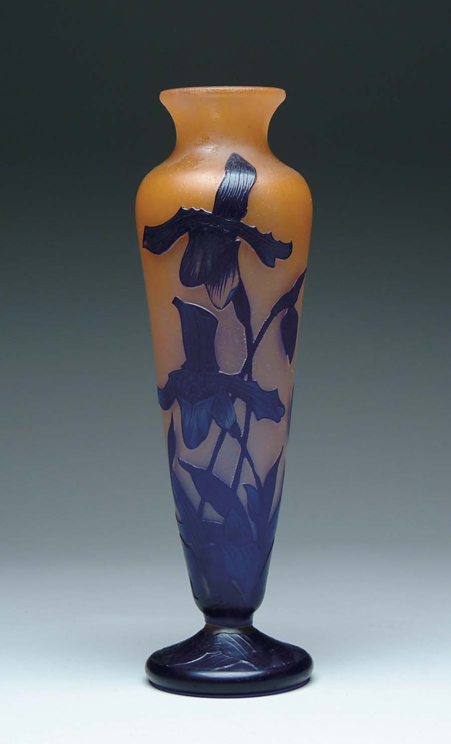 Appraisal: D ARGENTAL CAMEO VASE Striking D Argental vase has rich