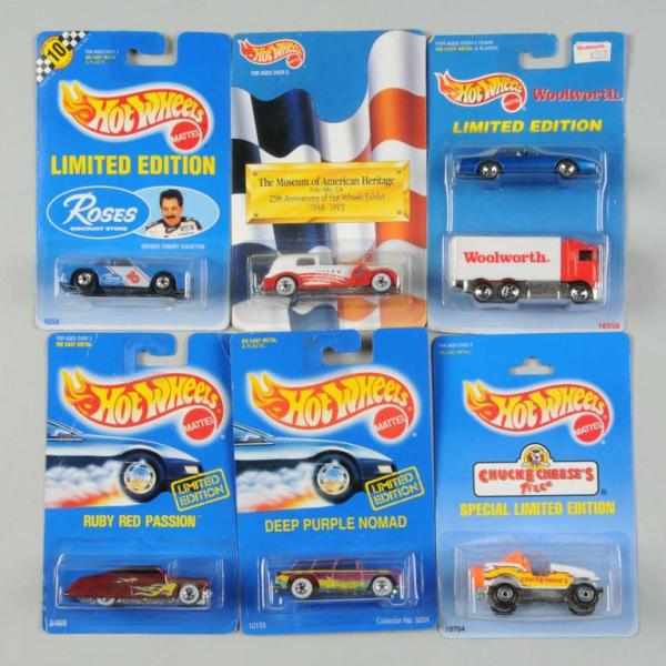 Appraisal: Lot of Mattel Hot Wheels Limited Edition Cars Description Includes