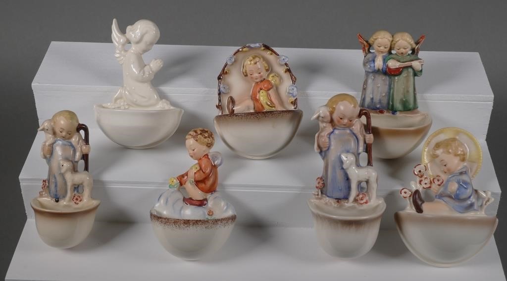 Appraisal: Collection of Hummel Holy Water Fonts Holy Water Fonts included