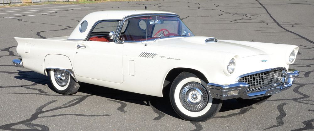 Appraisal: Ford Thunderbird T-Bird Colonial white with convertible hard top red