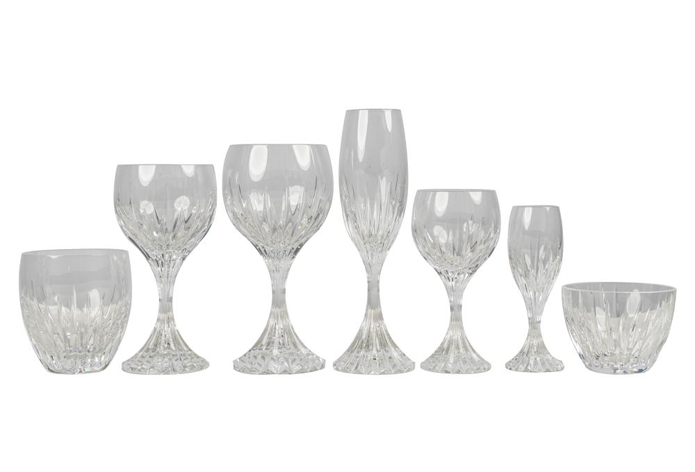 Appraisal: BACCARAT MASSENA CRYSTAL DRINK SERVICEmarked comprising water inches high wine