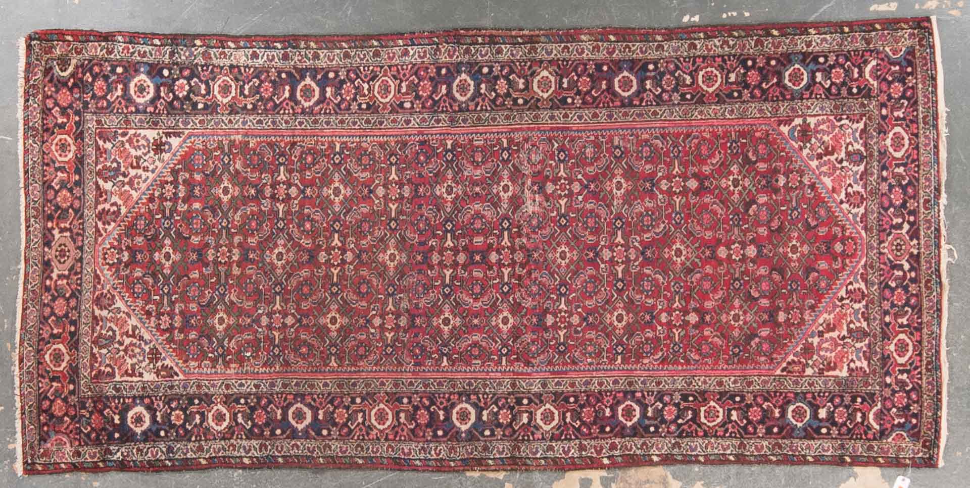 Appraisal: Hamadan rug approx x Iran circa Condition Worn